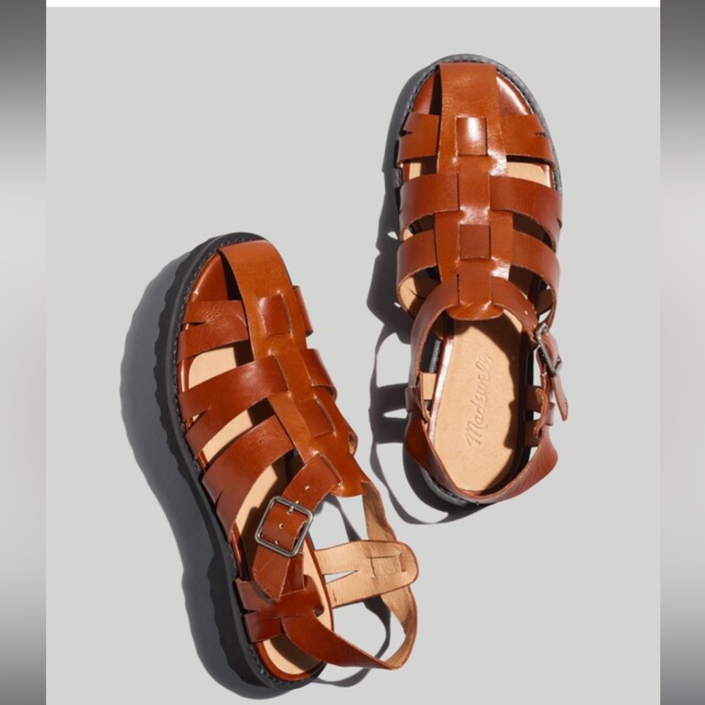 Madewell Women's Brown Leather Sandals